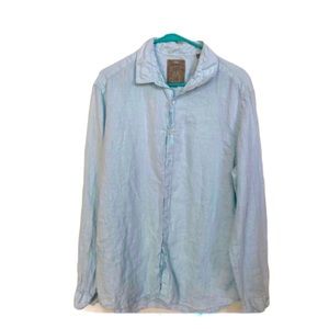 Blue Guess Button Shirt Size XL